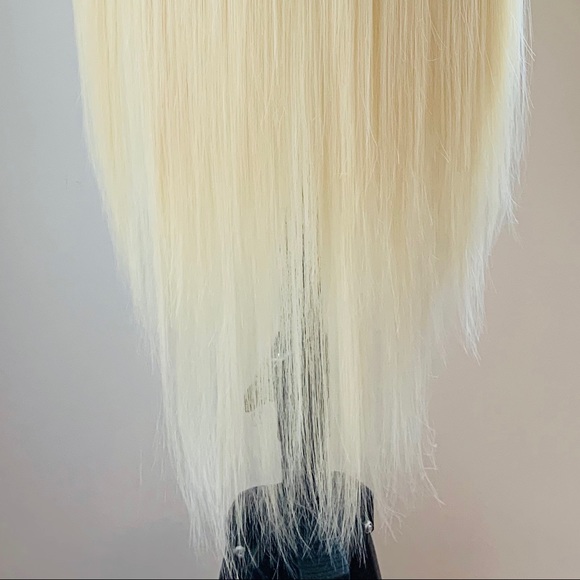 Very Pretty Long Blonde Premium Fiber Lace Front Wig Daily Wear or Events - Picture 15 of 15